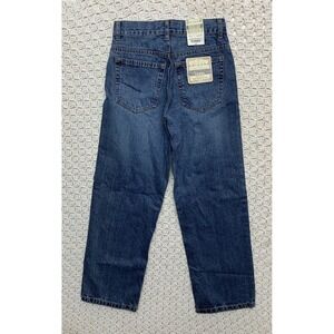 News Arizona Jeans Boys Sz 12 Reg 26x27 Blue Loose Straight Leg Adjustable Waist